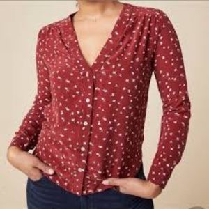 Amour Vert Kaya Silk Top